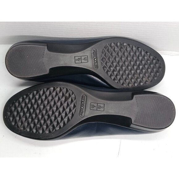 Aerosoles Becxotic Genuine Leather Ballet Flats Shoes Navy Blue 7M - Picture 10 of 11